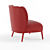 DALYAN Rare Armchair: Exquisite Design & Unparalleled Comfort 3D model small image 2