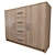 Modern Chest with Dual Color Options 3D model small image 1