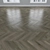 Oak Parquet Flooring: Herringbone, Linear, Chevron 3D model small image 3