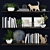 Elegant Decor Set - 33 Pieces 3D model small image 1