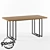 Industrial Chic Table "Miller 3D model small image 1