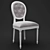 Title: French Style Dining Chair 3D model small image 1