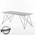 Industrial Loft Dining Table 3D model small image 3