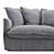 Charcoal Gray Livingston Sofa 3D model small image 2