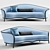 Modern Altavilla Novecento Sofa 3D model small image 1