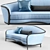 Modern Altavilla Novecento Sofa 3D model small image 2