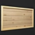 Elegant Wood Wall Decor 3D model small image 3