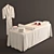 Lux Spa Bed Massage Table 3D model small image 1