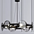 Elegant Six-Light Wall Sconce 3D model small image 1