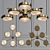 Geometria V2 Bronze Ceiling Light 3D model small image 1