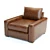 Maxwell Leather Armchair: Detailed 3D Model, 2 Colours 3D model small image 2