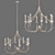 Heartbeats Crystal Chandelier - 8 Lights 3D model small image 1