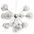 Cosmos Starburst Chrome Chandelier 3D model small image 2