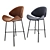 Sleek Cheri Bar Stool 3D model small image 2