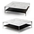 Modern Steel Coffee Table 3D model small image 1