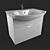 Elegance Washbasin with Vanity 3D model small image 1