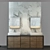 Modern White Bathroom Vanity 3D model small image 1