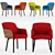 Modern Armchair: Colorful & Versatile 3D model small image 1