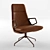 ErgoLux High Back Armchair 3D model small image 1