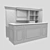 Stylish Bar Counter with Workspace 3D model small image 2