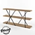Industrial Wood and Metal Shelving 3D model small image 2