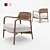 Elegant Louis Armchair 3D model small image 2