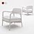 Elegant Louis Armchair 3D model small image 3