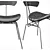 Title: Elegant Café Chair Set 3D model small image 2