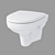 Sleek Floating Toilet: City New Clean 3D model small image 1