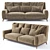 Sophisticated 2-Seater Sofa: Vibieffe 430 OPERA 3D model small image 1