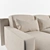 Modern and Comfortable Borgonuovo Sofa 3D model small image 2