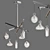 Ethereal Glass Jewel Chandelier 3D model small image 2