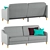 Carson Parkano Convertible Sofa 3D model small image 1