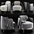 Nendo Designed Minotti Tape Armchair 3D model small image 2