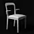 Modern Upholstered Gaya Chair 3D model small image 2