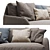 Elegant 2-Seater Sofa: Ditre Italia Eliot 3D model small image 2