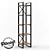 Industrial Loft Style Valent Rack 3D model small image 1