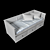 Reina Bed-Couch: Comfort Meets Style 3D model small image 2