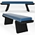 Calme Plat Liaigre: Sleek Bench Design 3D model small image 1