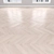 Cream Oak Parquet: Herringbone, Linear, Chevron 3D model small image 3