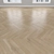 Title: Oak Sand Parquet: Herringbone, Linear & Chevron 3D model small image 2