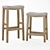 Stylish Selma Bar and Counterstool 3D model small image 1