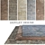 DOVLET HOUSE Carpets - Set of 5 (Part 364) 3D model small image 1