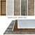 Luxury Carpets Collection - 5 Pieces (Part 365) 3D model small image 1
