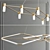 Sleek Brass Chandelier - Zelda 3D model small image 2