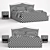 Cantori Double Bed: Elegant and Versatile 3D model small image 3