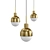 Elegant Brass LAMPATRON Pendant 3D model small image 1