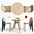 Elegant Vitra Dining Table: Stylish & Functional 3D model small image 1