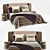Colunex Allure Bed Headboard: Luxurious Design for Ultimate Comfort 3D model small image 1