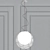 Ethereal Bliss: Fabbian CLOUDY Pendant 3D model small image 1